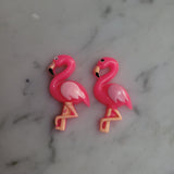 Flamingo OVERSIZED and Small Kawaii Charms