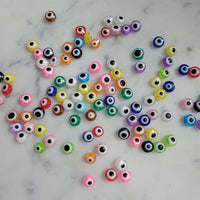 Multi-Color Glass Evil Eye Charms